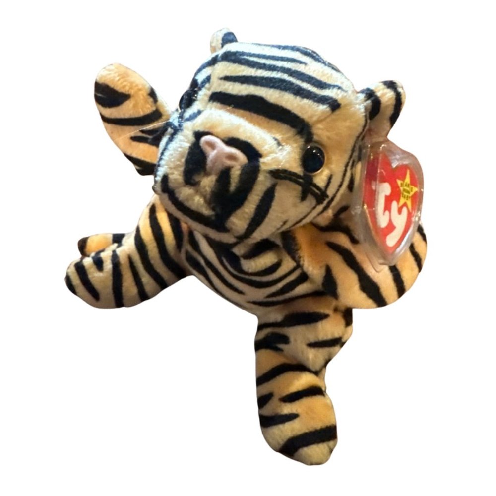 Ty Beanie Babies Stripes The Tiger - NWMT
